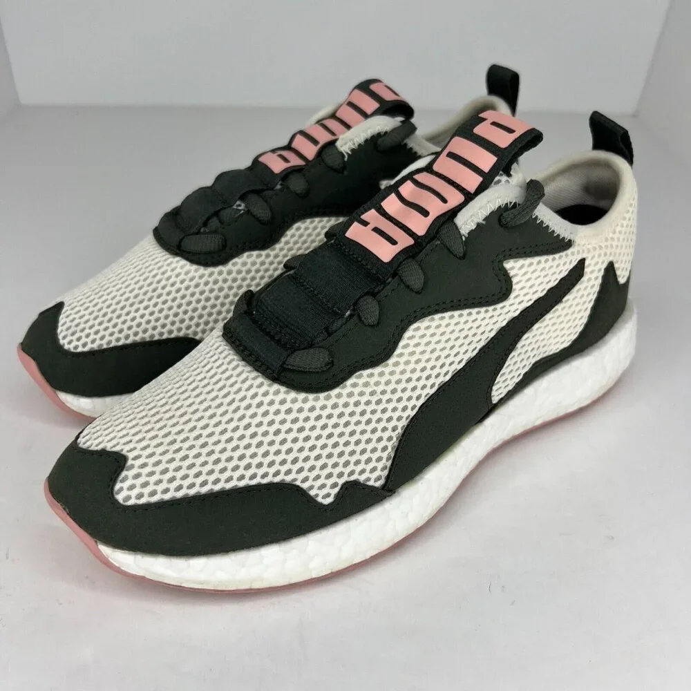 Puma Womens 192624-06 Peach White Black NRGY Neko Skim Size 7 Running Shoes